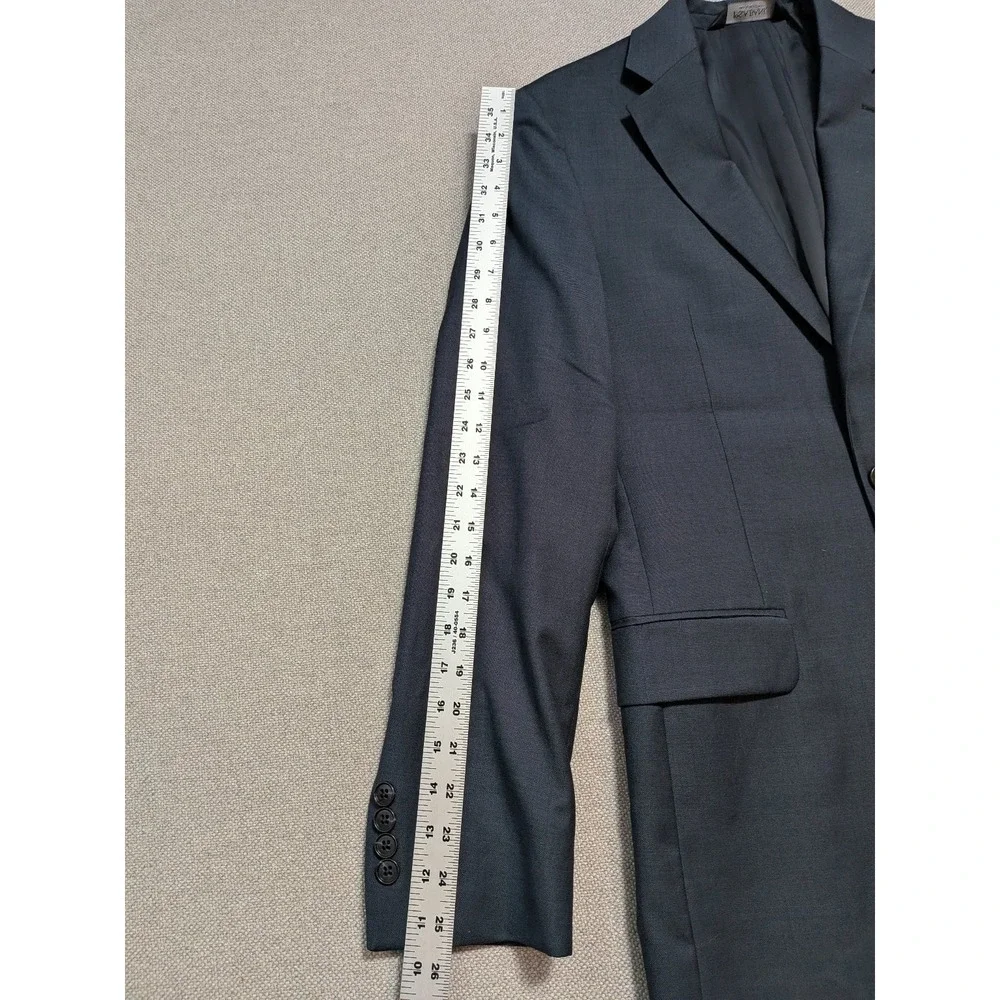 Jos A Bank Traveler Men's Blazer 38L Charcoal Wool Slim Fit Suit Jacket Formal